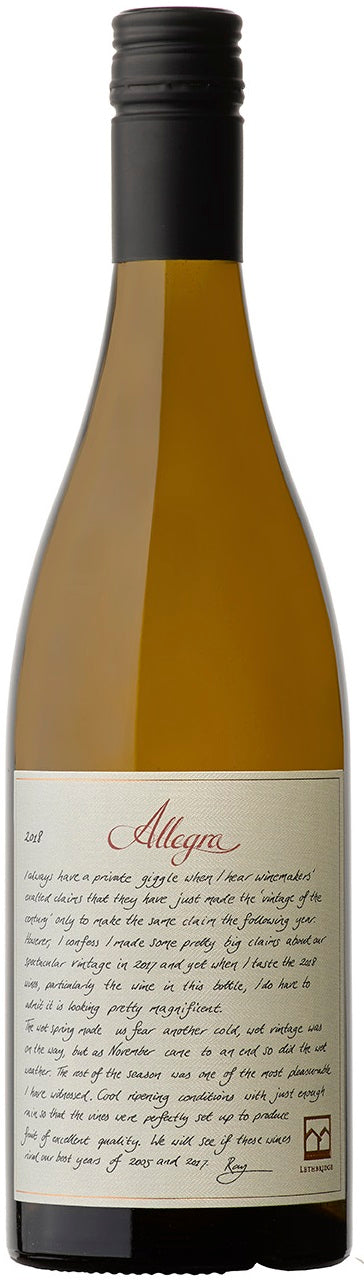 Lethbridge Allegra Chardonnay 2015 (Museum)