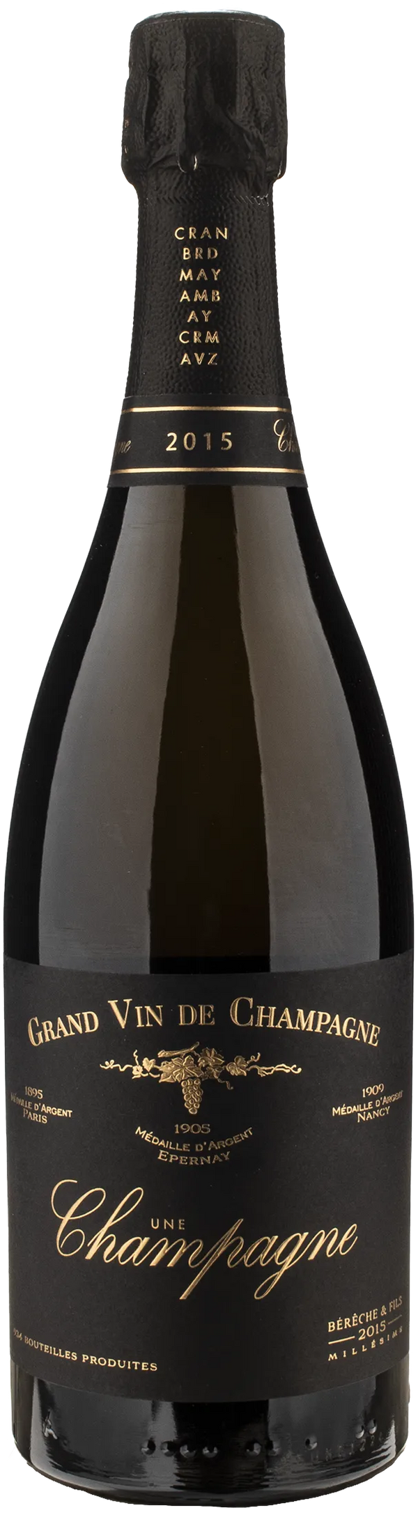 Champagne Bérêche et Fils Une Champagne Millésime 2015 (Disg. Dec 2024)