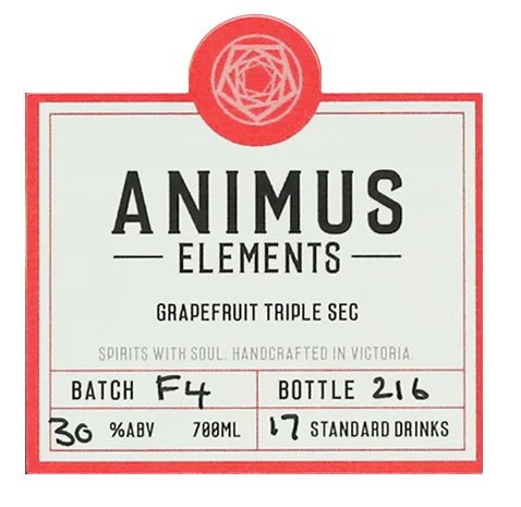 Animus Distillery Elements Grapefruit Triple Sec (5L)