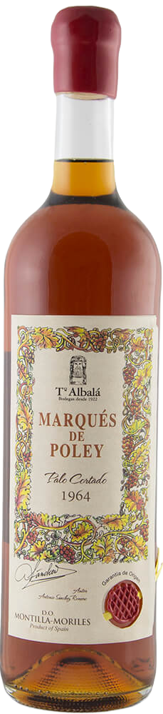 Toro Albala Palo Cortado Marques de Poley  1964