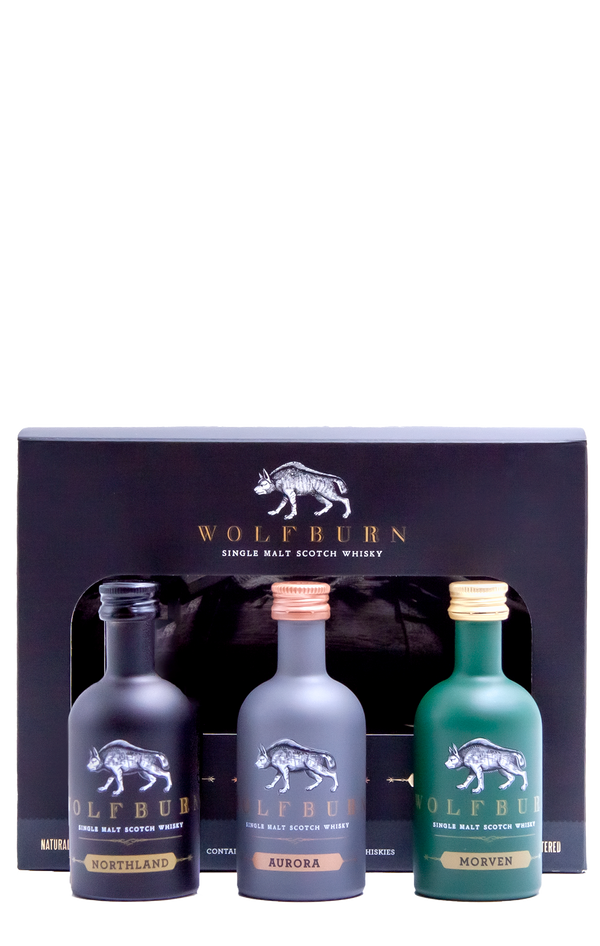 Wolfburn 3 Pack Miniature 50ml (x1 Northland, x1 Aurora, x1 Morven)