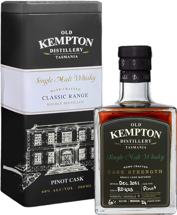 Old Kempton Pinot Cask Strength Single Malt Whisky (500ml)