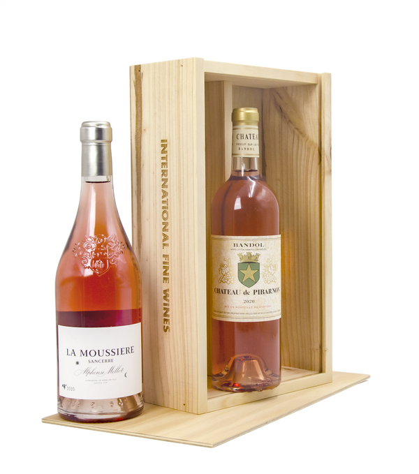 Premium Rose Twin Pack in Wooden Box