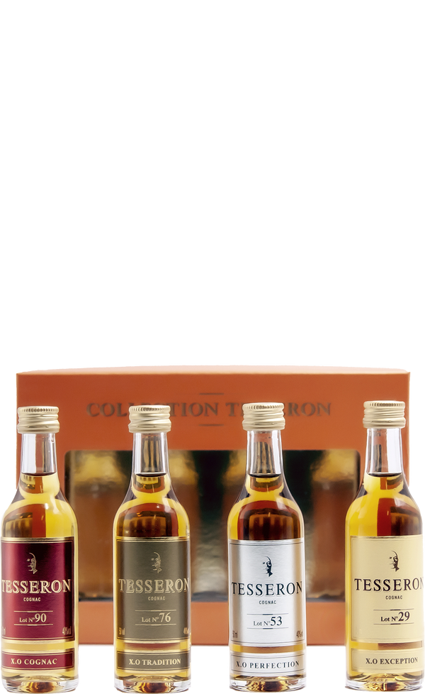 Cognac Tesseron 4-Pack  XO Collection (5Cl Bottles Of 90, 76, 53, 29 )